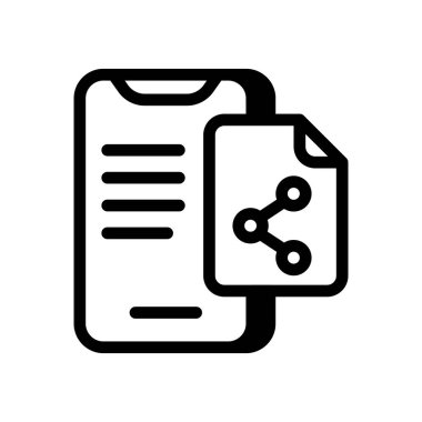 Vektör olarak madde paylaşım simgesi. Logotype