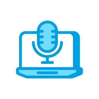 Vektör olarak ses arama simgesi. Logotype