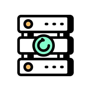 Backup icon in vector. Logotype