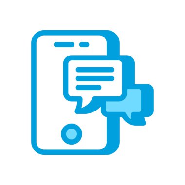 Vektör olarak sohbet simgesi. Logotype