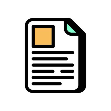 İçerik simgesi vektörde. Logotype