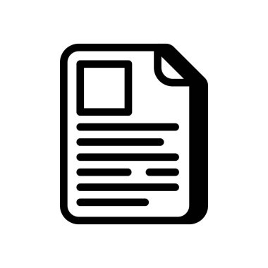 İçerik simgesi vektörde. Logotype