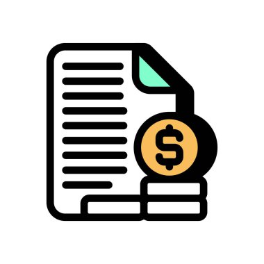 İçerik Gelir simgesi vektör olarak. Logotype