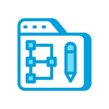 Akış Çizelgesi simgesi vektörde. Logotype