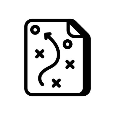 Vektör olarak strateji simgesi. Logotype