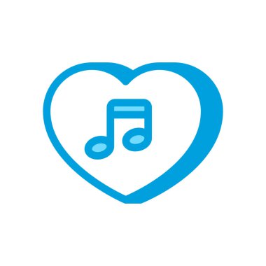 Aşk Şarkısı ikonu. Logotype