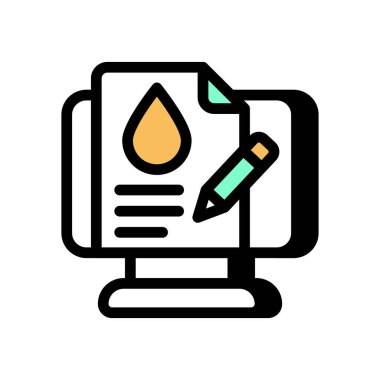 Vektör simgesi oluşturuluyor. Logotype