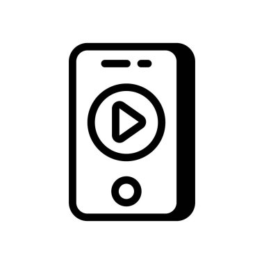 Mobil İçerik simgesi vektörde. Logotype