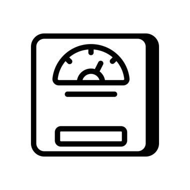 Vücut Ölçeklendirme simgesi vektörde. Logotype