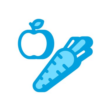 Vektör olarak Sebze Diyet simgesi. Logotype
