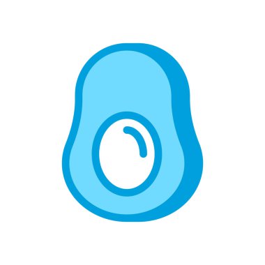 Vektör olarak Avokado simgesi. Logotype
