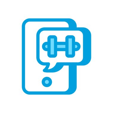 Vektör olarak mobil uygulama simgesi. Logotype