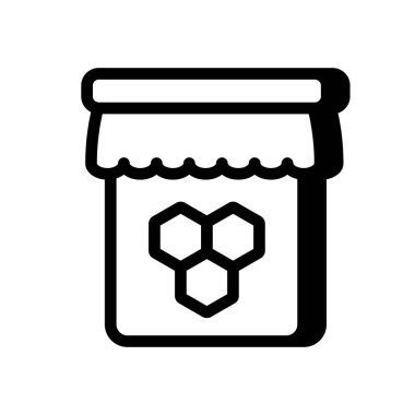 Vektör olarak bal simgesi. Logotype