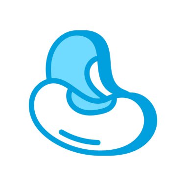 Protein Kaynağı simgesi vektörde. Logotype