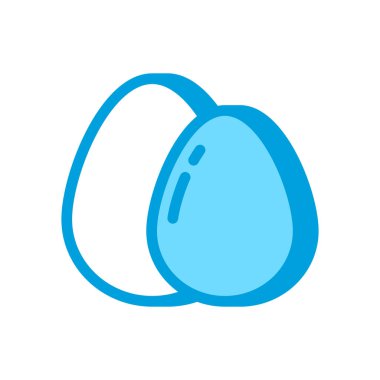 Yumurta simgesi vektörde. Logotype