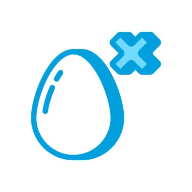 Vektör olarak yumurtasız simge. Logotype