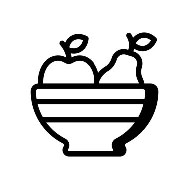 Vektör olarak meyve simgesi. Logotype