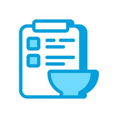 Vektör olarak yemek planlama simgesi. Logotype