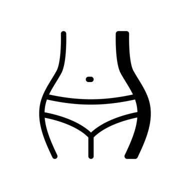 Vücut simgesini vektöre sığdır. Logotype