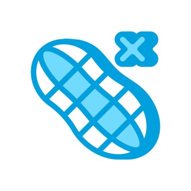 Vektör olarak Nut Free simgesi. Logotype