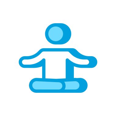 Vektör olarak meditasyon simgesi. Logotype