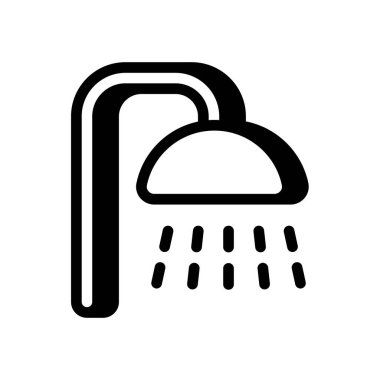 Duş simgesi vektörde. Logotype