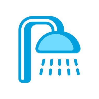 Duş simgesi vektörde. Logotype