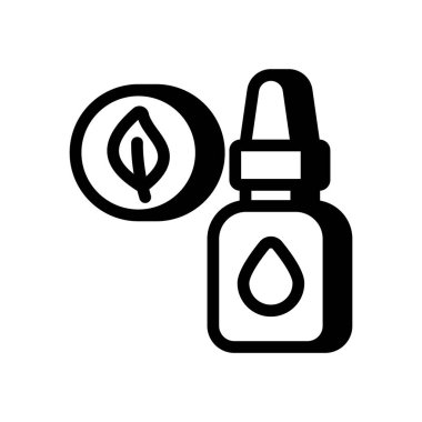 Vektör içinde temel yağ simgesi. Logotype