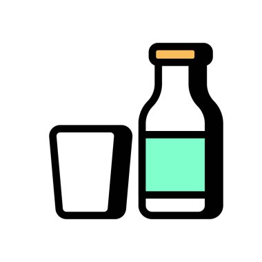 Vektör olarak alkol simgesi. Logotype