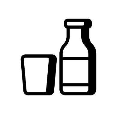 Vektör olarak alkol simgesi. Logotype