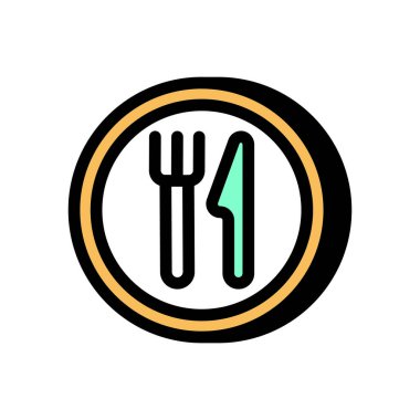 Vektör olarak beslenme simgesi. Logotype