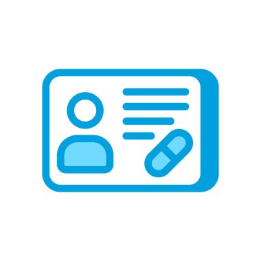 Vektör olarak Alerji Kart simgesi. Logotype