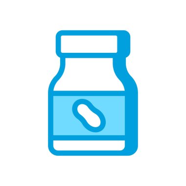 Vektör olarak Fıstık Ezmesi simgesi. Logotype