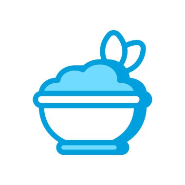 Humus simgesi vektörde. Logotype