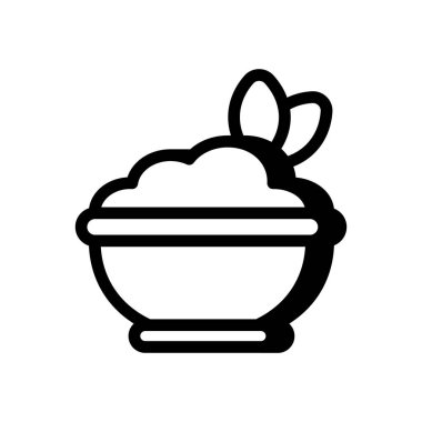 Humus simgesi vektörde. Logotype