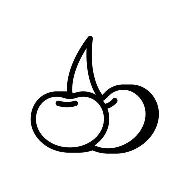 Vektör kiraz simgesi. Logotype