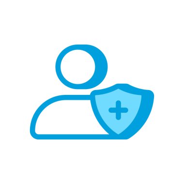 Vektör olarak dokunulmazlık simgesi. Logotype