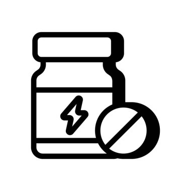 İksir simgesini vektör olarak yükselt. Logotype