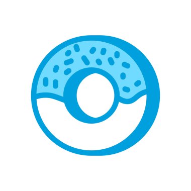 Vektör olarak çörek simgesi. Logotype