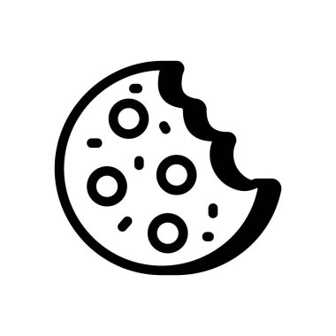 Kurabiye simgesi vektörde. Logotype