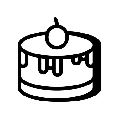 Pan Cake simgesi vektörde. Logotype