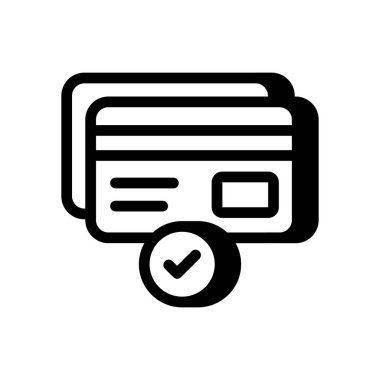 Vektör doğrulama simgesi. Logotype