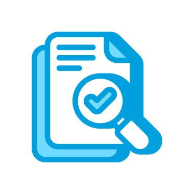 Veri doğrulama simgesi vektörde. Logotype