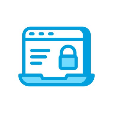 Çevrimiçi Gizlilik simgesi vektörde. Logotype