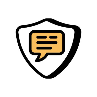 Vektör olarak güvenli iletişim simgesi. Logotype