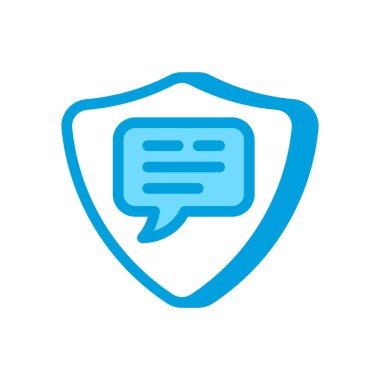 Vektör olarak güvenli iletişim simgesi. Logotype