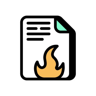 Duvar Tanımlama simgesini vektörde ateşle. Logotype