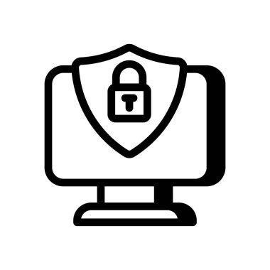 Vektör olarak siber hijyen ikonu. Logotype