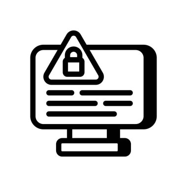 Güvenlik ihlali simgesi vektörde. Logotype
