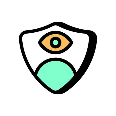 Gizlilik Korunan vektör simgesi. Logotype